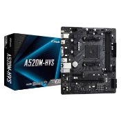 Asrock A520M-HVS AMD Ryzen DDR4 Micro ATX Motherboard - Socket AM4. - P2.