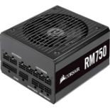 Corsair RM750, RM Series, 80 Plus Gold Certified, 750 W Fully Modular ATX Power Supply - Black. -