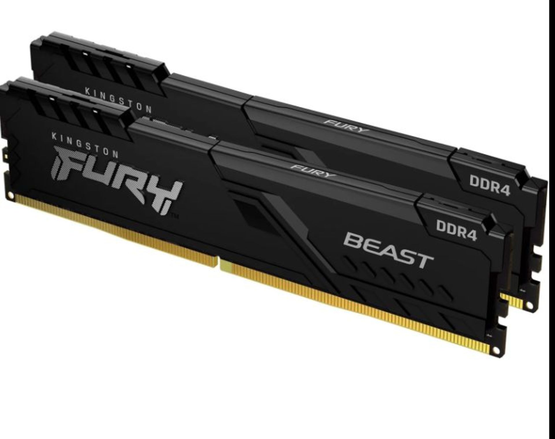 Kingston FURY Beast 16GB (2 x 8GB) 3200MHz DDR4 DIMM System Memory Black Heatsink. - P6.