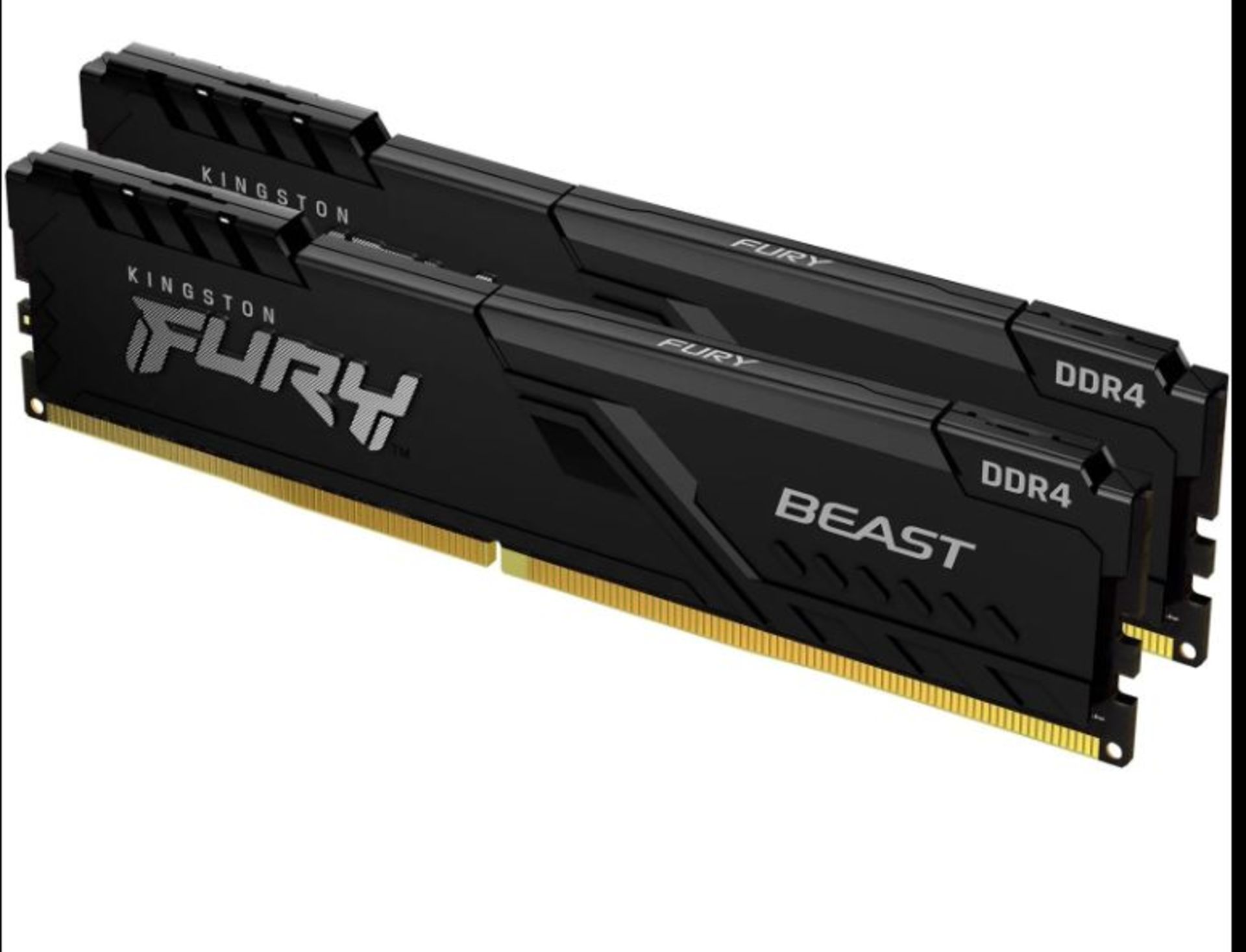 Kingston FURY Beast 16GB (2 x 8GB) 3200MHz DDR4 DIMM System Memory Black Heatsink. - P2.