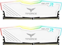 TEAMGROUP Team T-Force Delta RGB DDR4 Gaming Memory, 2 x 8 GB, 3600 Mhz, 288 Pin DIMM, Black. - P2.