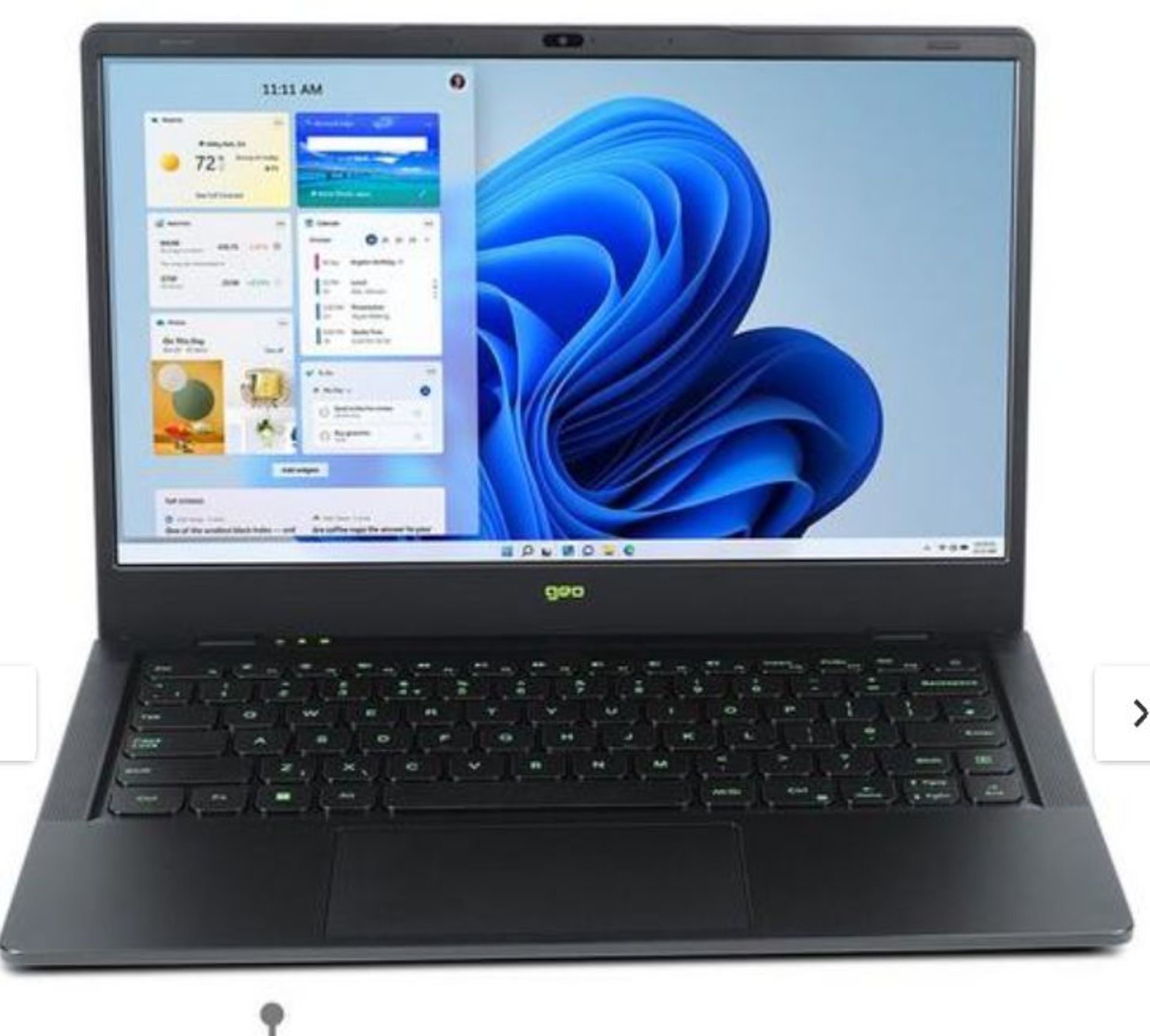 Geobook 14X Laptop - 14.1in HD, 4GB RAM, 128GB Storage, Windows 11 Gaming Laptop. - P1. RRP £449.00.