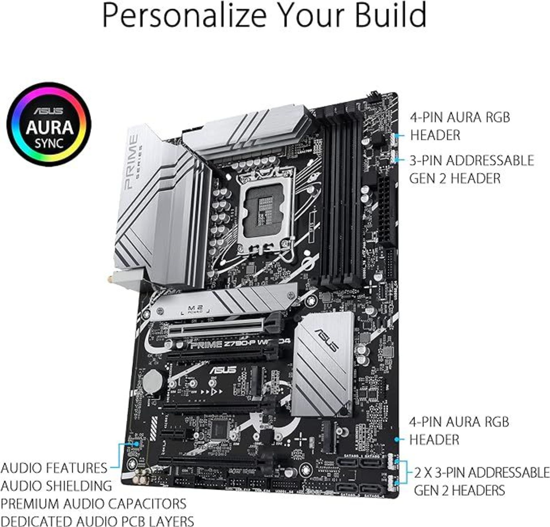 ASUS Prime Z790-P WIFI D4, an Intel Z790 LGA 1700 ATX motherboard with PCIe 5.0, three M.2 slots,