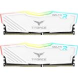 TEAMGROUP Team T-Force Delta RGB DDR4 Gaming Memory, 2 x 8 GB, 3600 Mhz, 288 Pin DIMM, White . -