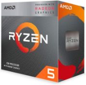 2x BRAND NEW FACTORY SEALED AMD Ryzen 5 4600G. RRP £89.99 EACH. AM4, 3.7GHz (4.2 Turbo), 6-Core,