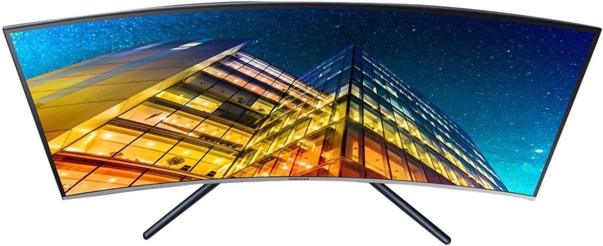 NEW & BOXED SAMSUNG U32R590CWP 32 Inch Curved 4K Monitor. RRP £325. (PCKBW). With 4x more pixels - Image 3 of 5