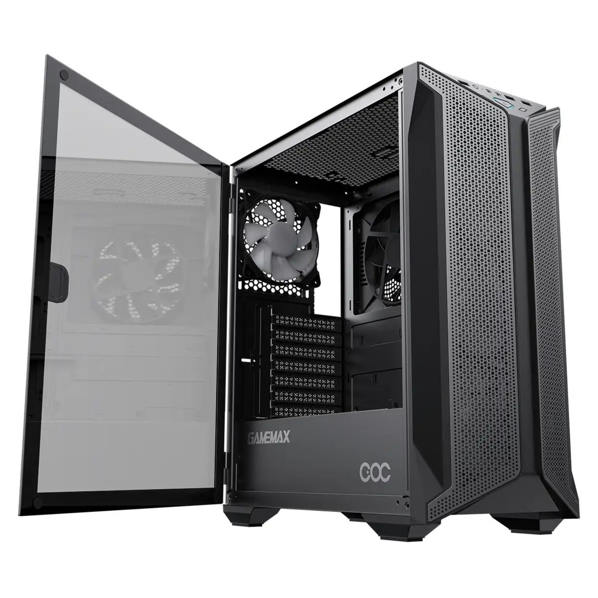 BRAND NEW FACTORY SEALED GAMEMAX Brufen Mid -Tower ATX ARGB PC Gaming Case. RRP £74.99. (EBR1). - Image 4 of 5