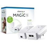 NEW & BOXED DEVOLO Magic 1 WiFi Powerline Adapter Kit - Triple Pack. RRP £241. Smart mesh