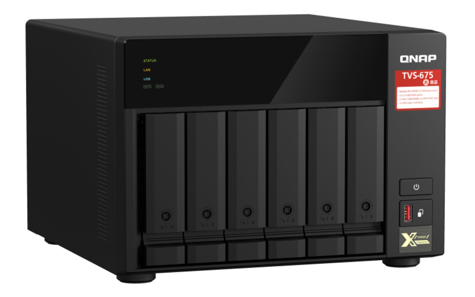 NEW & BOXED QNAP TVS-675 6 Bay Desktop NAS Enclosure with 8GB RAM. RRP £1013. The TVS-675 is a - Image 2 of 3