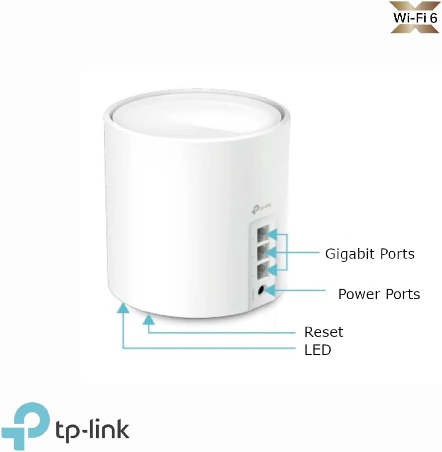 BRAND NEW FACTORY SEALED TP-Link DECO X50 (1-PACK) - AX3000 Whole Home Mesh WiFi 6 Unit. RRP £100. - Bild 3 aus 7