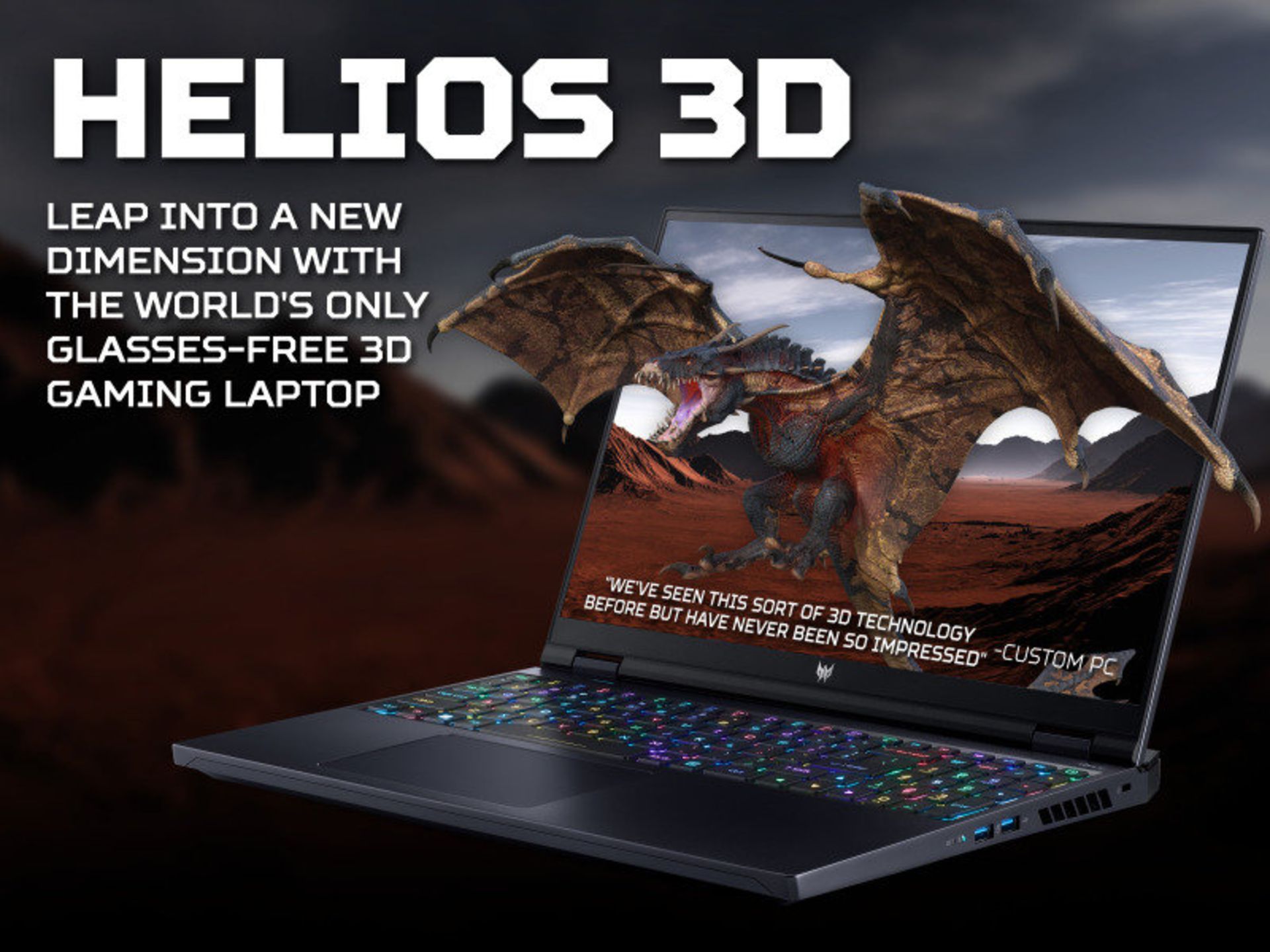 BRAND NEW FACTORY SEALED ACER Predator Helios 3D SpatialLabs Edition i9 RTX 4080 Gaming Laptop. - Image 6 of 8