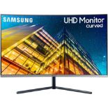 NEW & BOXED SAMSUNG U32R590CWP 32 Inch Curved 4K Monitor. RRP £325. (PCKBW). With 4x more pixels