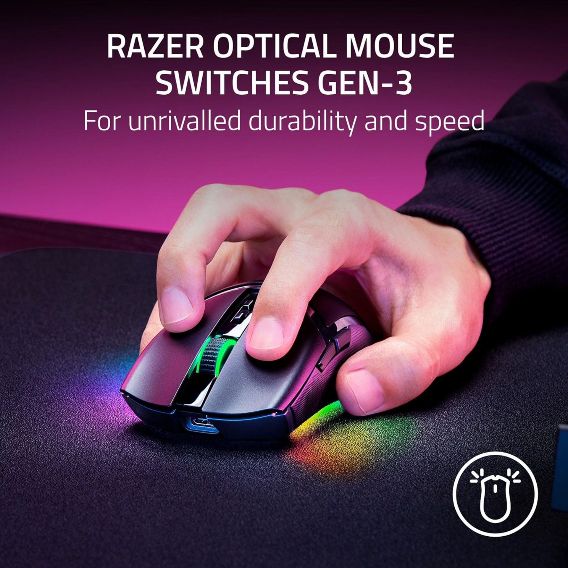 BRAND NEW FACTORY SEALED RAZER Cobra Pro Customizable Wireless Gaming Mouse. RRP £129.99. 10 - Bild 6 aus 8
