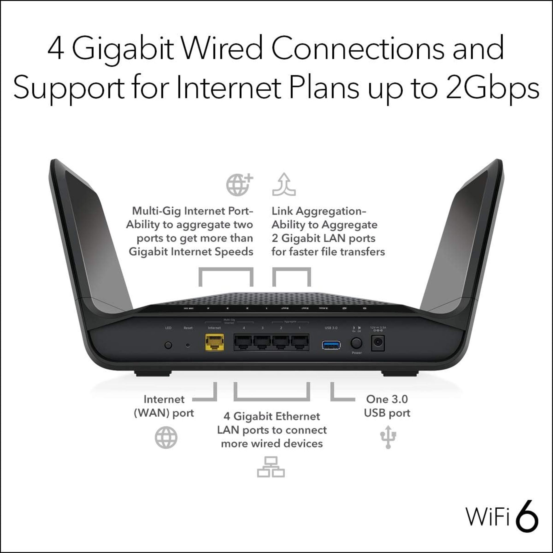 BRAND NEW FACTORY SEALED NETGEAR Nighthawk WIFI 6 Router RAX70. RRP £299.99. Optimal for devices - Image 4 of 6