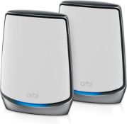 BRAND NEW FACTORY SEALED NETGEAR Orbi Tri-Band WiFi 6 Mesh System, 6Gbps, Router + 1 Satellite.