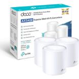 BRAND NEW FACTORY SEALED TP-Link Deco X60 AX5400 Whole Home Mesh Wi-Fi 6 System. RRP £279.99. Wi-