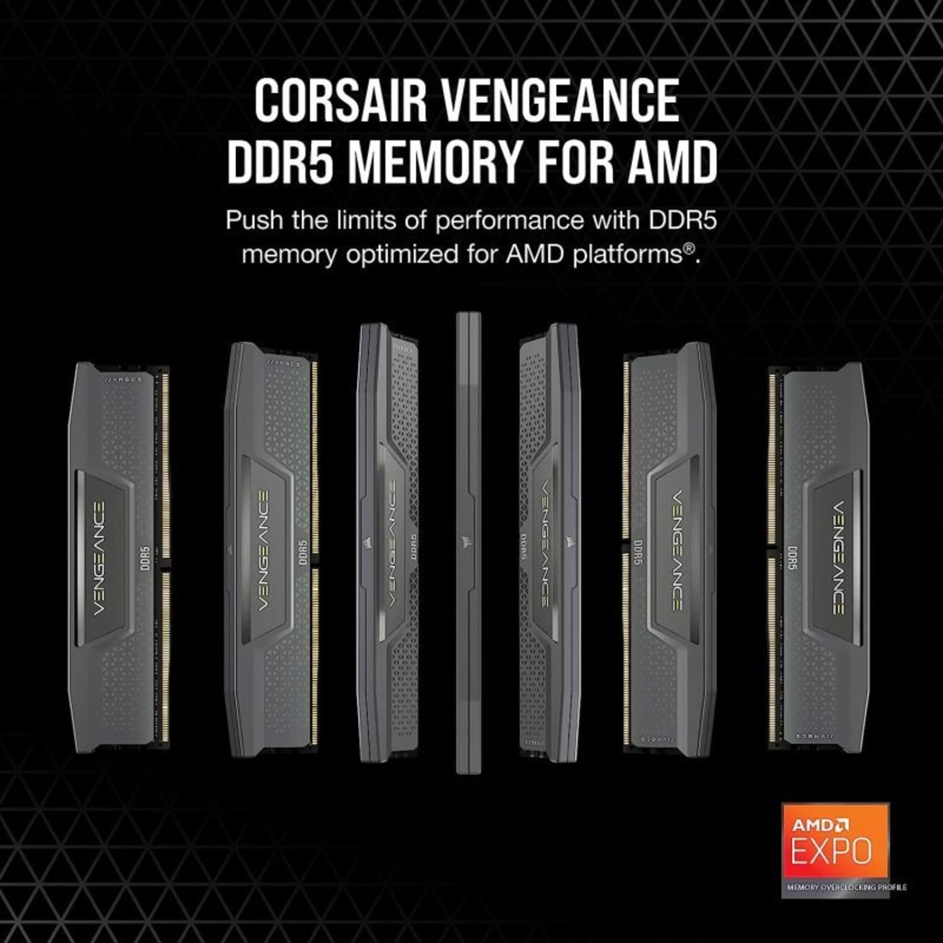 BRAND NEW FACTORY SEALED CORSAIR Vengeance Grey 64GB 6000MHz AMD EXPO DDR5 Memory Kit. RRP £222. - Image 5 of 6