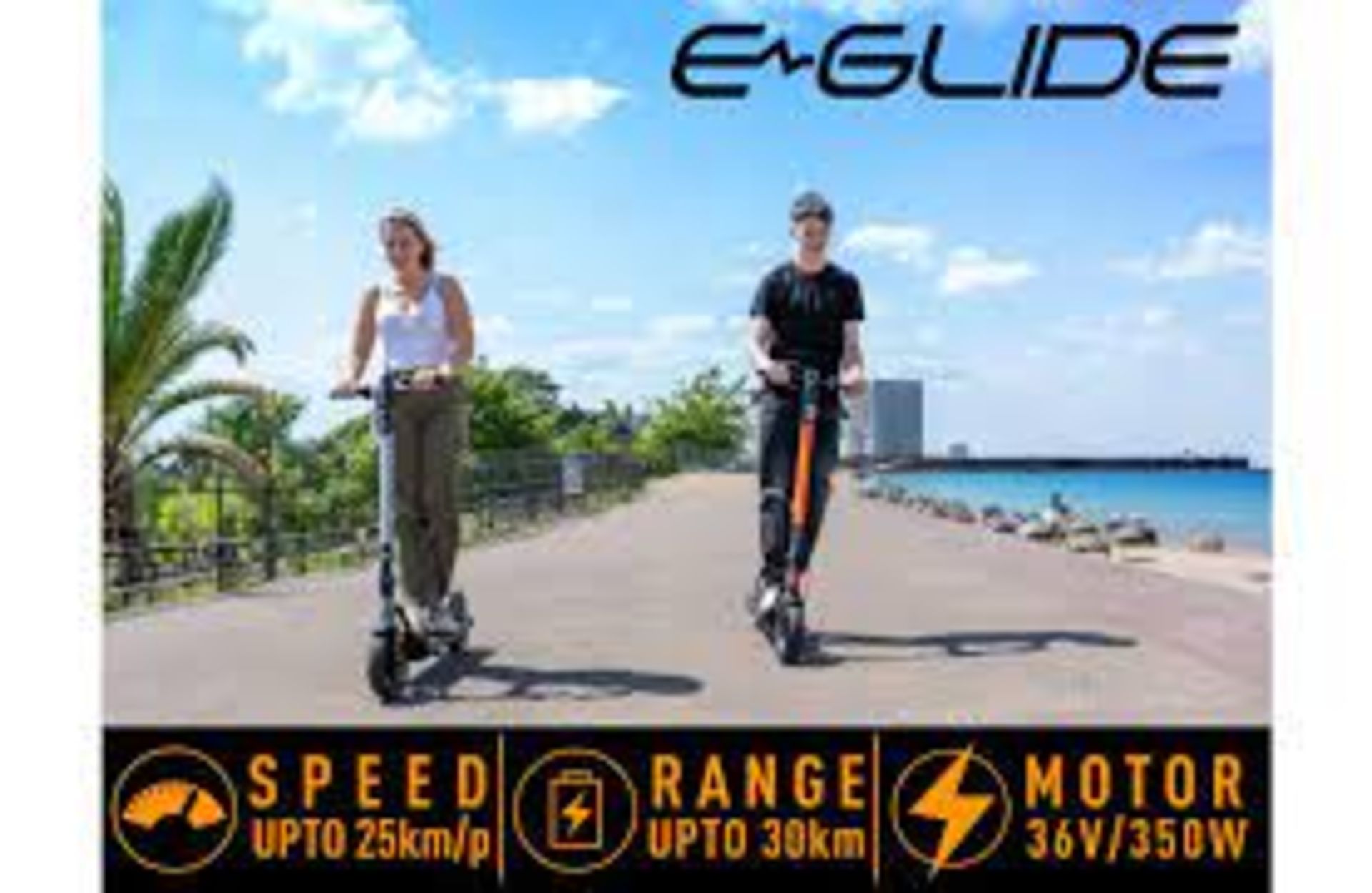 Trade Lot 4 x Brand New E-Glide V2 Electric Scooter Orange and Black RRP £599, Introducing a sleek - Image 3 of 3