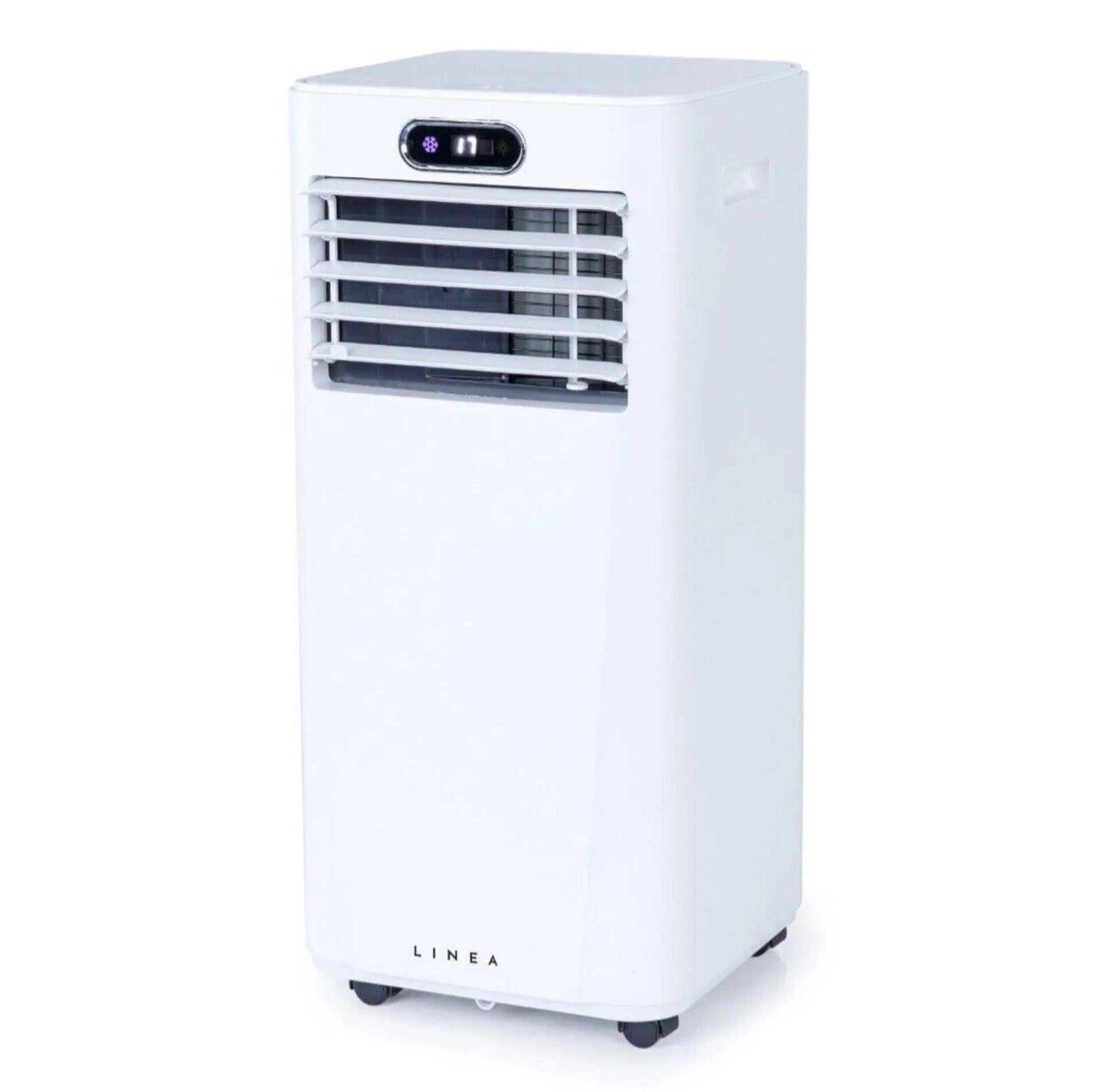 BRAND NEW BOXED LINEA 7000BTU PORTABLE WHITE AIR CONDITIONING UNIT RRP £349, This Linea 7000BTU