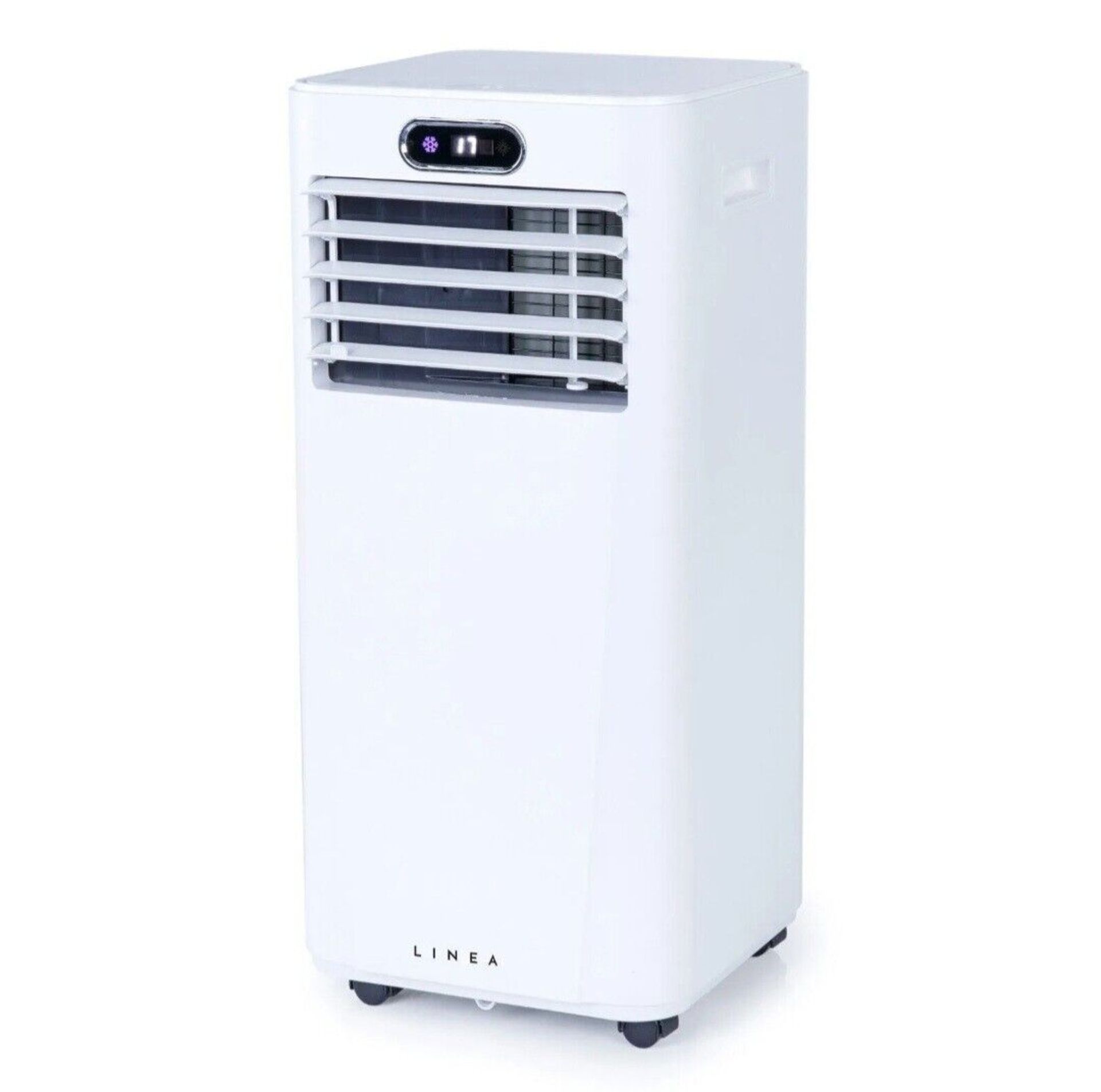 2 X BRAND NEW BOXED LINEA 7000BTU PORTABLE WHITE AIR CONDITIONING UNIT RRP £349, This Linea
