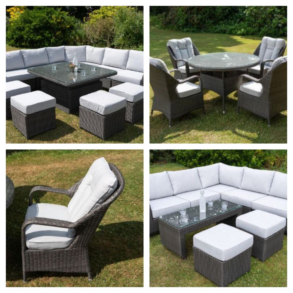 BRAND NEW LUXURY PREMIUM RATTAN FURNITURE INCLUDING 10 SEAT CORNER SETS, ROUND DINING TABLE SETS AND MUCH MORE. DELIVERY AVAILABLE