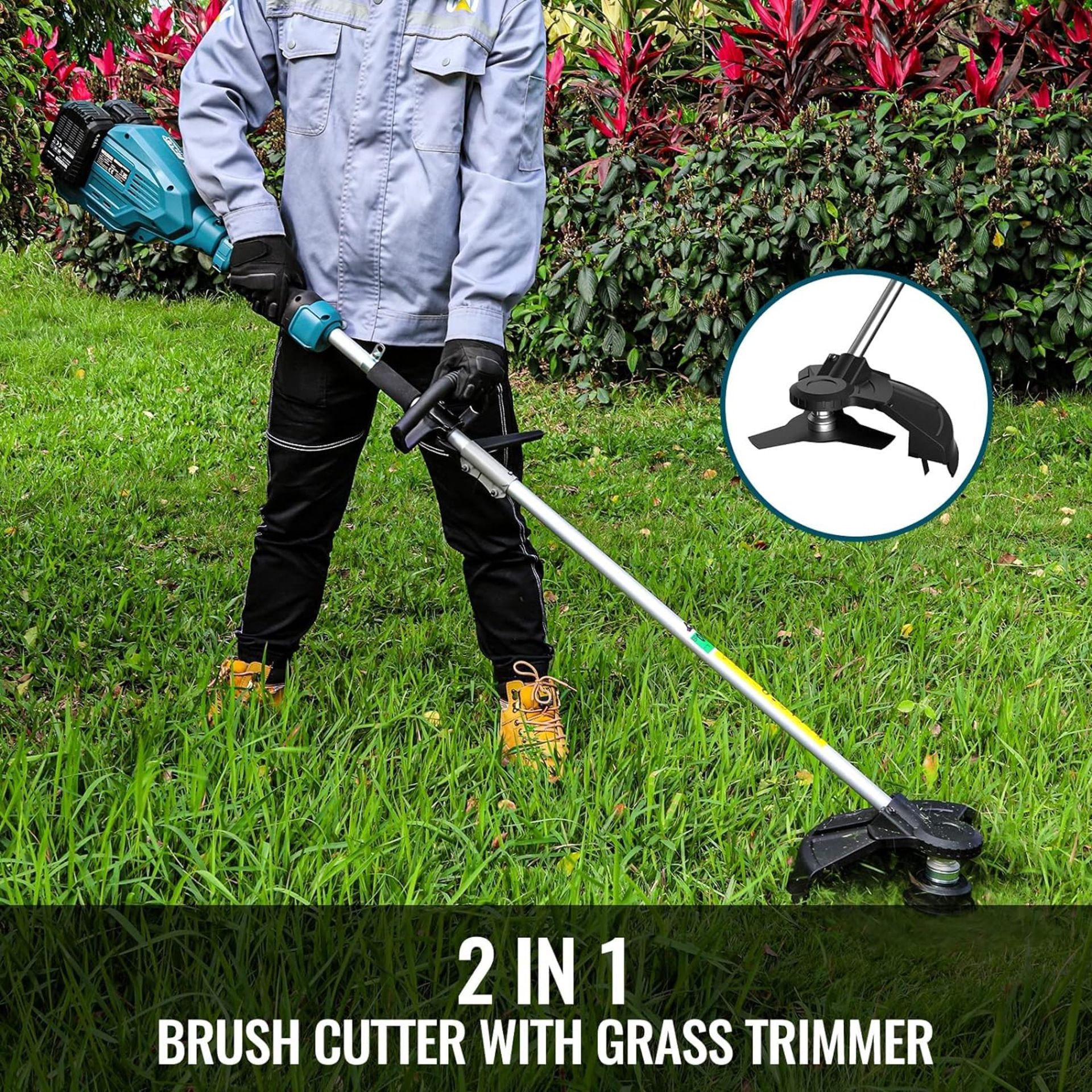 NEW & BOXED WESCO 36V Cordless 2-in-1 Brush Cutter & String Trimmer. RRP £169.99 EACH. It can not - Bild 2 aus 3