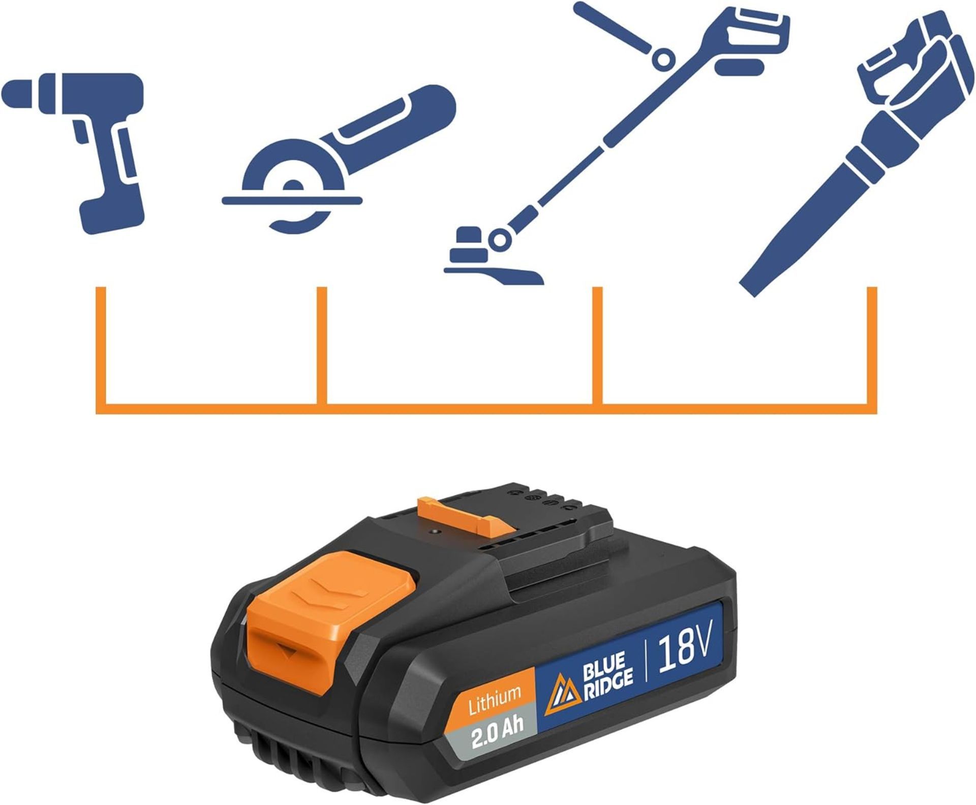 3x NEW & BOXED BLUE RIDGE 18V Cordless Drill Driver. RRP £89 EACH. The BlueRidge 18V cordless - Image 3 of 9