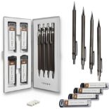 10 X BRAND NEW MOZART PREMIUM SCETCHING PENCIL SETS INCLUDING 4 PENCILS, REPLACEMENT ERASERS AND