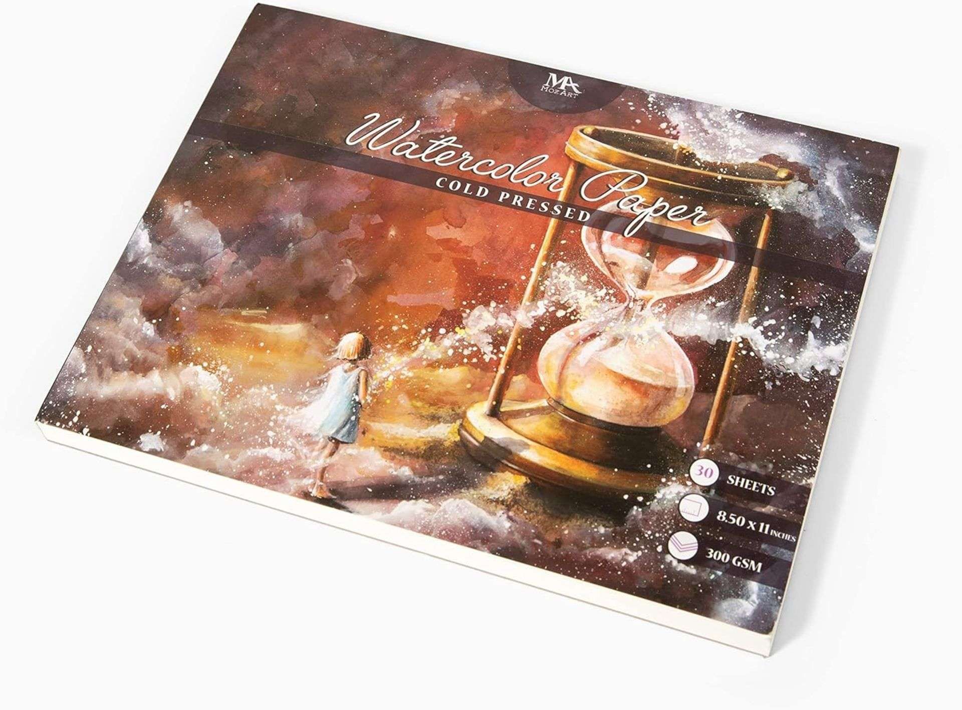10 X BRAND NEW MOZART 30 SHEET COLD PRESSED WATERCOLOUR A4 PAPER 300GSM RRP £25 EACH