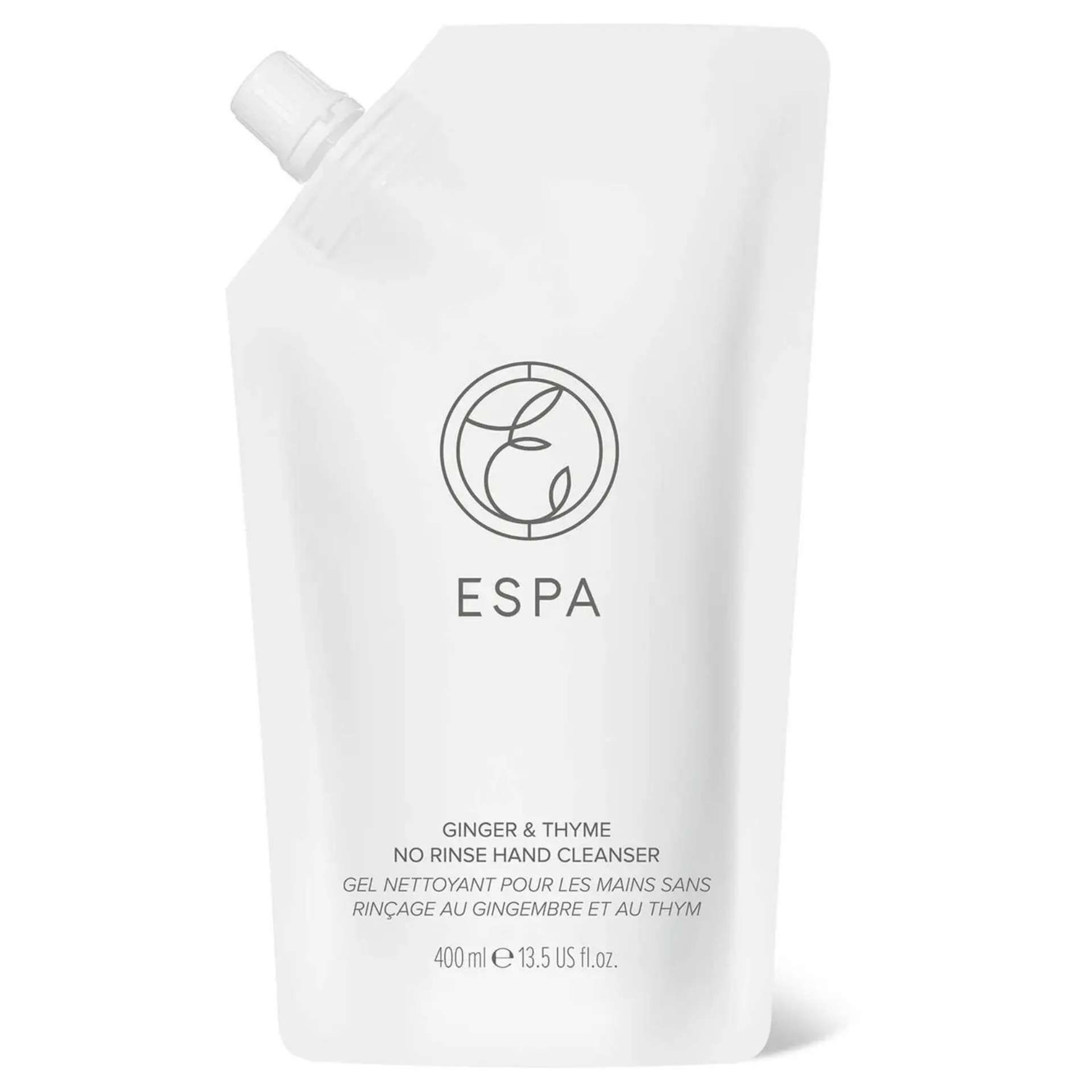 10x BRAND NEW ESPA Ginger & Thyme No Rinse Hand Cleanser 400ml RRP £25 EACH. EBR2. An alcohol-