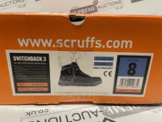 4 X BRAND NEW PAIRS OF SCRUFFS SWITCHBACK 3 PROFESSIONAL WORK BOOTS SIZE 8 R19-3