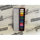 100 X BRAND NEW 12 PIECE ASSORTED PAINT TIN SETS R3