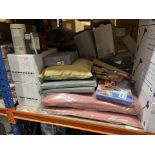 35 PIECE MIXED LOT INCLUDING MASKING TAPE, CURTAINS, CUSHIONS, LIGHTING ETC R9B-10