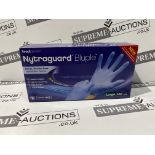 40 X BRAND NEW PACKS OF 200 NYTRAGUARD LATEX FREE BLUE DISPOSABLE GLOVES R4-6