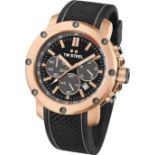 BRAND NEW TW STEEL GENTS GRANDEUR TECH CHRONOGRAPH ROSE GOLD WRIST WATCH RRP £279 S/R