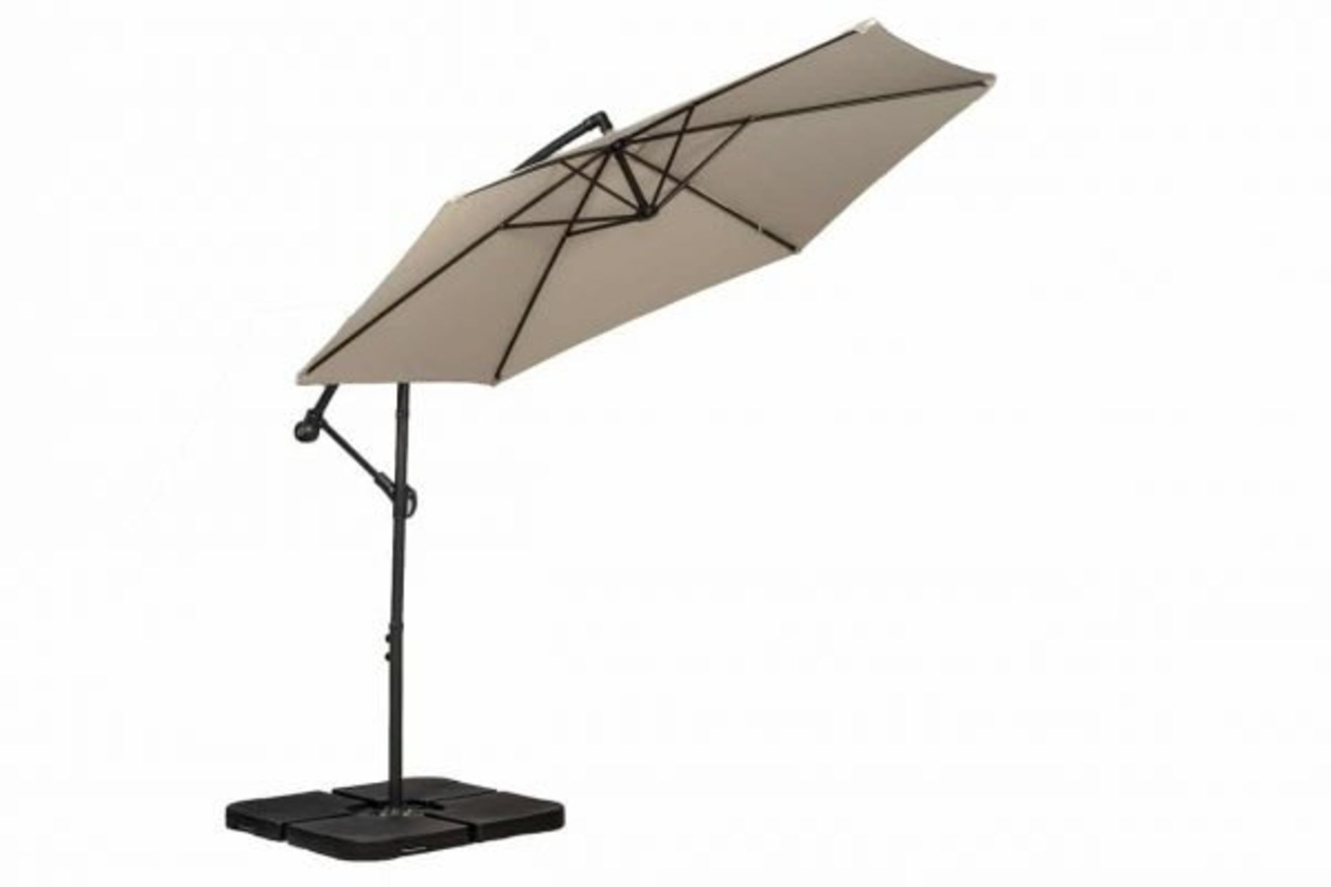 New & Boxed Royal Craft Cantilever 3m Ivory Parasol. RRP £249. (ROW2.8) The Royal Craft Cantilever - Image 3 of 3