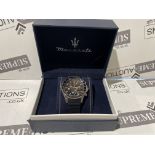 BRAND NEW MASERATI SFIDA QUARTZ WRIST WATCH RRP £259 S/R