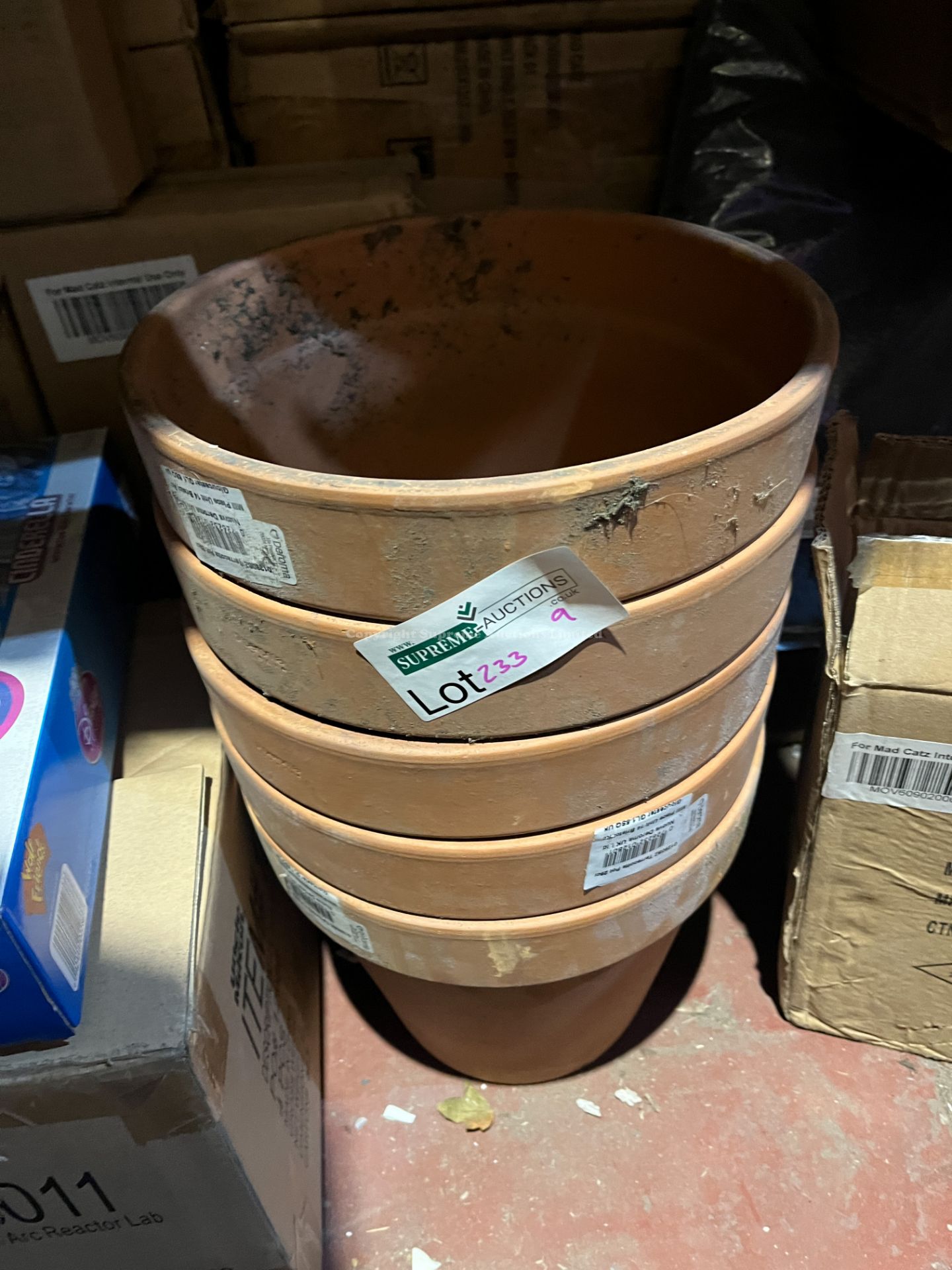 5X BRAND NEW LARGE PLANT POTS R17-1