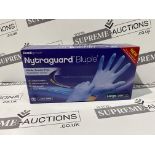 40 X BRAND NEW PACKS OF 200 NYTRAGUARD LATEX FREE BLUE DISPOSABLE GLOVES R4-6