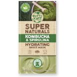 138 X BRAND NEW EARTH KISS SUPER NATURALS KOMBUCHA AND SPIRULINA HYDRATING SHEET MASKS EBR7