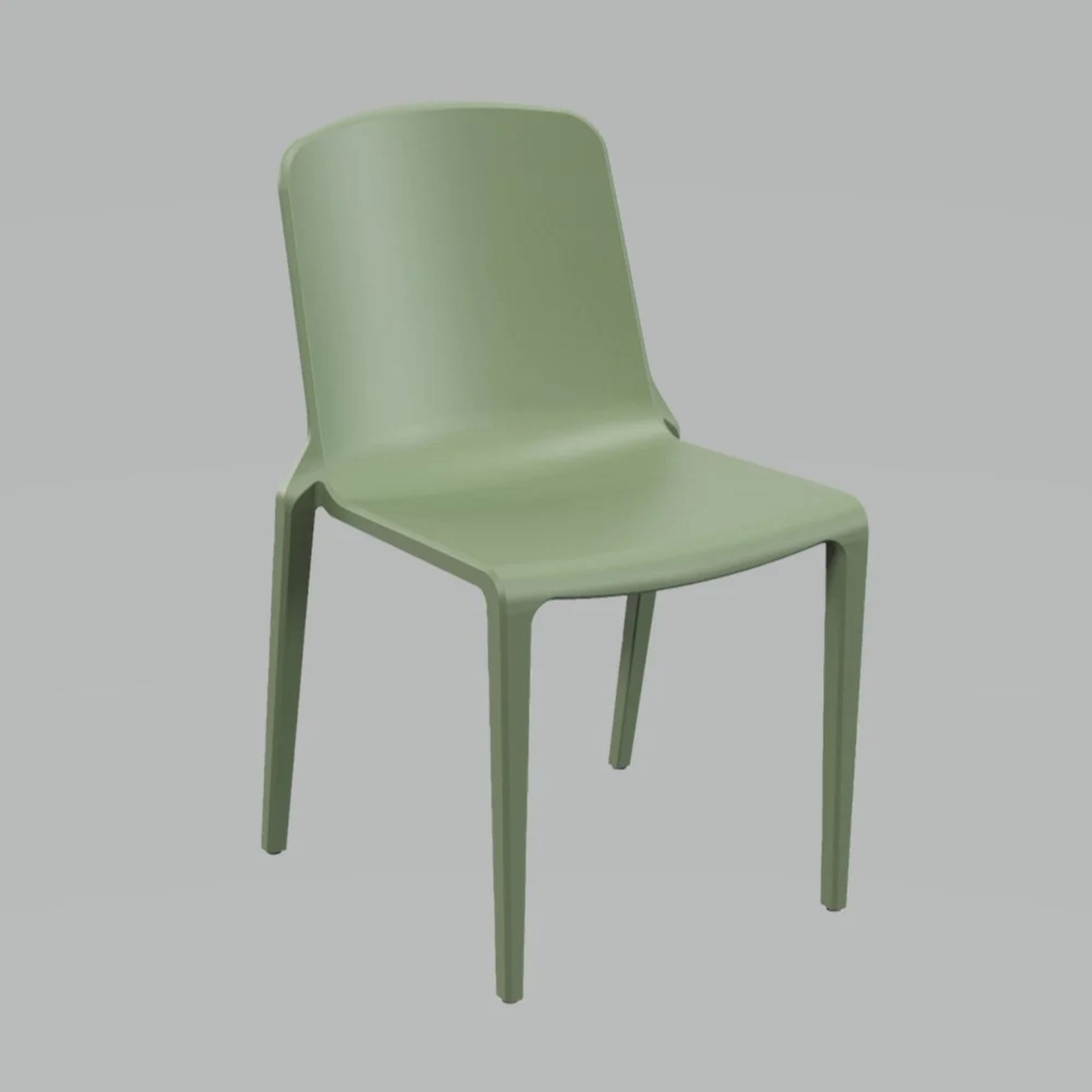 10x BRAND NEW Hatton One Piece Plastic Chair - PARROT GREEN. RRP £50.40 EACH. A strong,