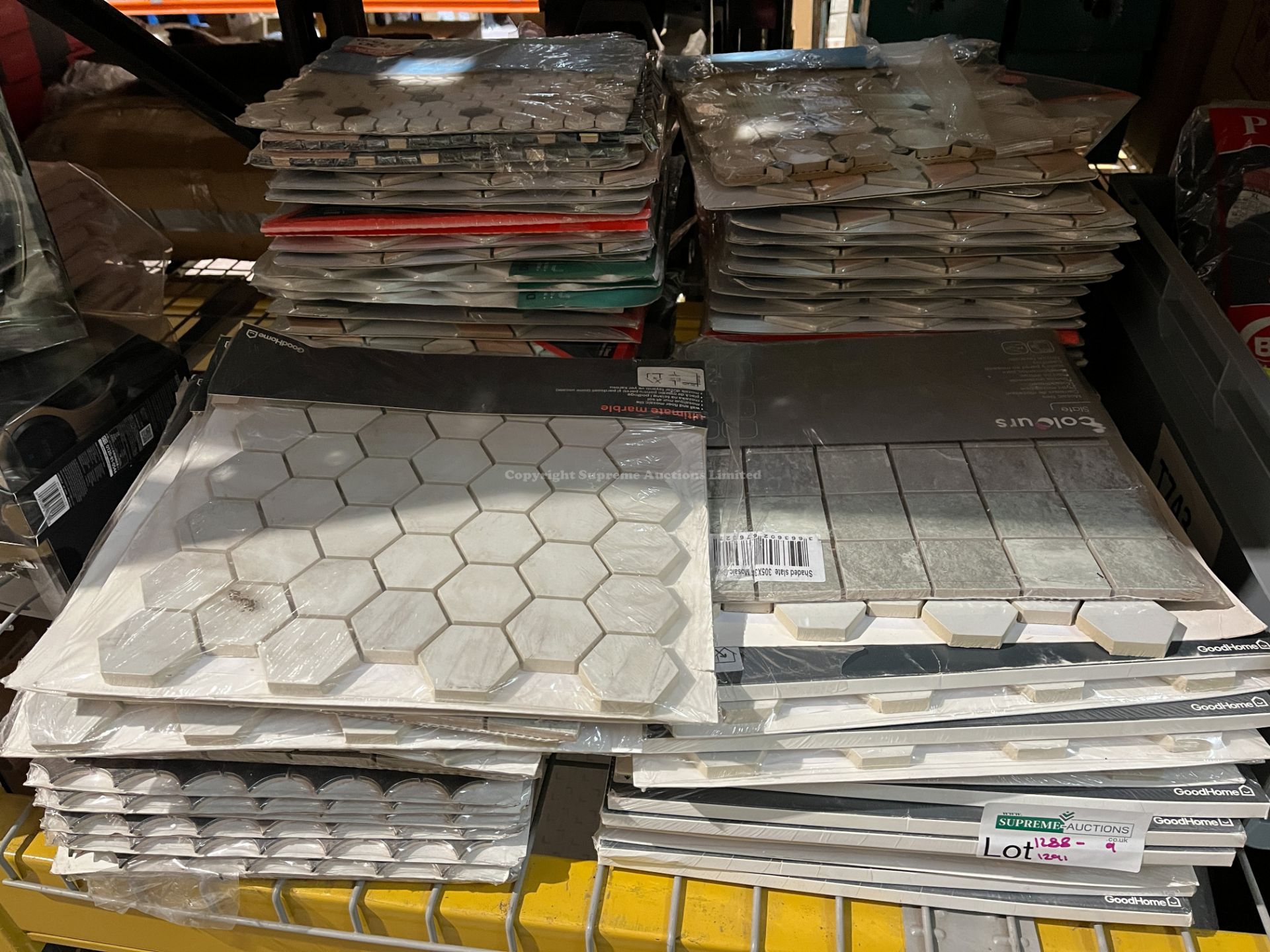 30 X BRAND NEW PACKS OF ASSORTED MOSAIC TILE SHEETS R6-7