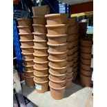 35x NEW TERRACOTA CLAY PLANT POTS. (INSL)