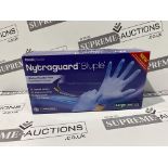 40 X BRAND NEW PACKS OF 200 NYTRAGUARD LATEX FREE BLUE DISPOSABLE GLOVES R4-6