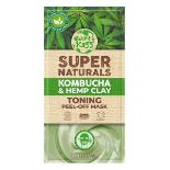 156 X BRAND NEW EARTH KISS SUPER NATURALS KOMBUCH AND HEMP CLAY TONING PEEL OFF MASKS EBR7