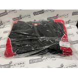 30 X BRAND NEW BLACK AND RED POLO TOPS SIZE LARGE R4-3