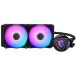 2x BRAND NEW FACTORY SEALED MSI MAG CORELIQUID 240R V2 AIO CPU Liquid Cooler. RRP £87.27 EACH. (