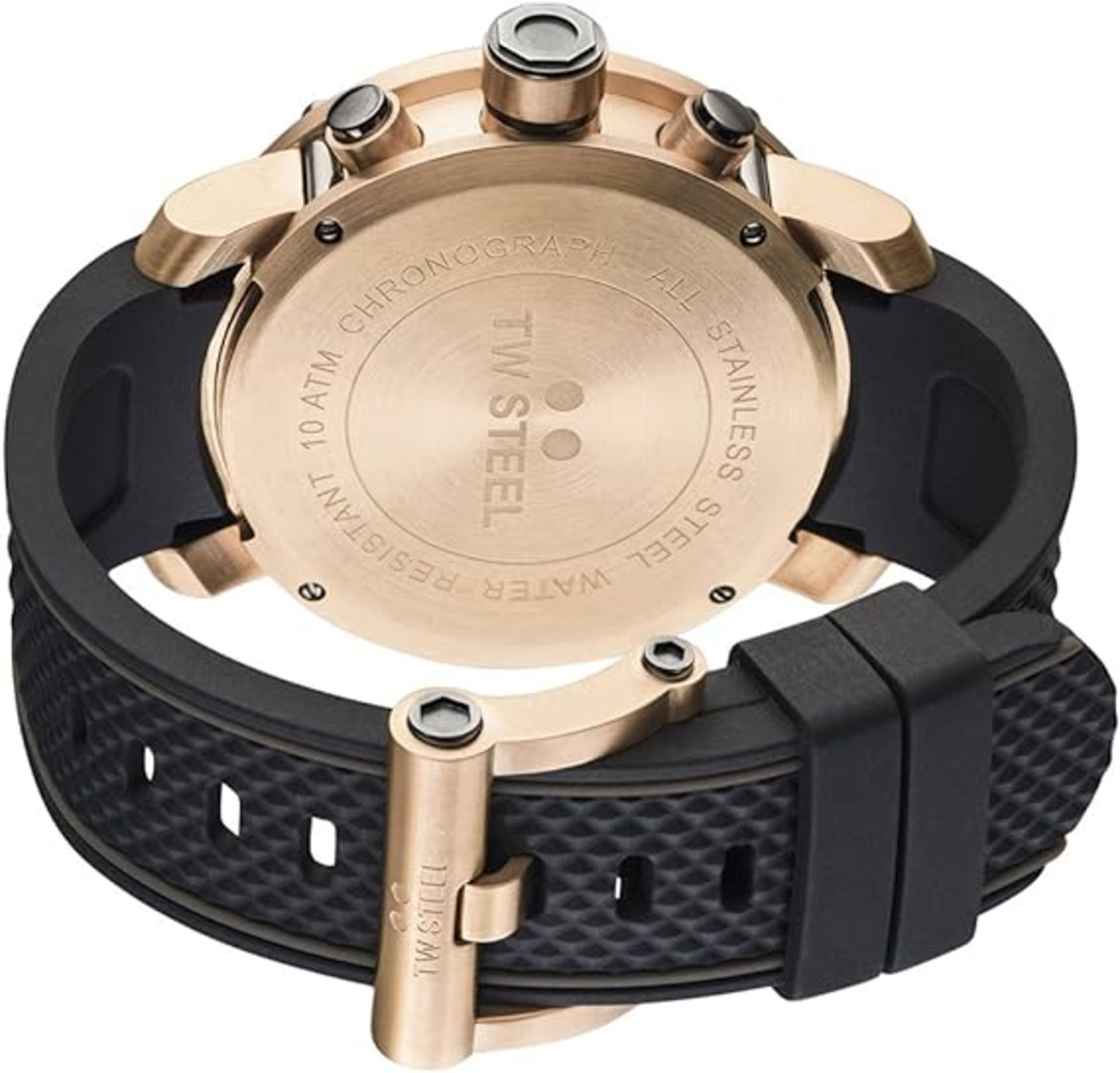 BRAND NEW TW STEEL GENTS GRANDEUR TECH CHRONOGRAPH ROSE GOLD WRIST WATCH RRP £279 S/R - Image 2 of 4