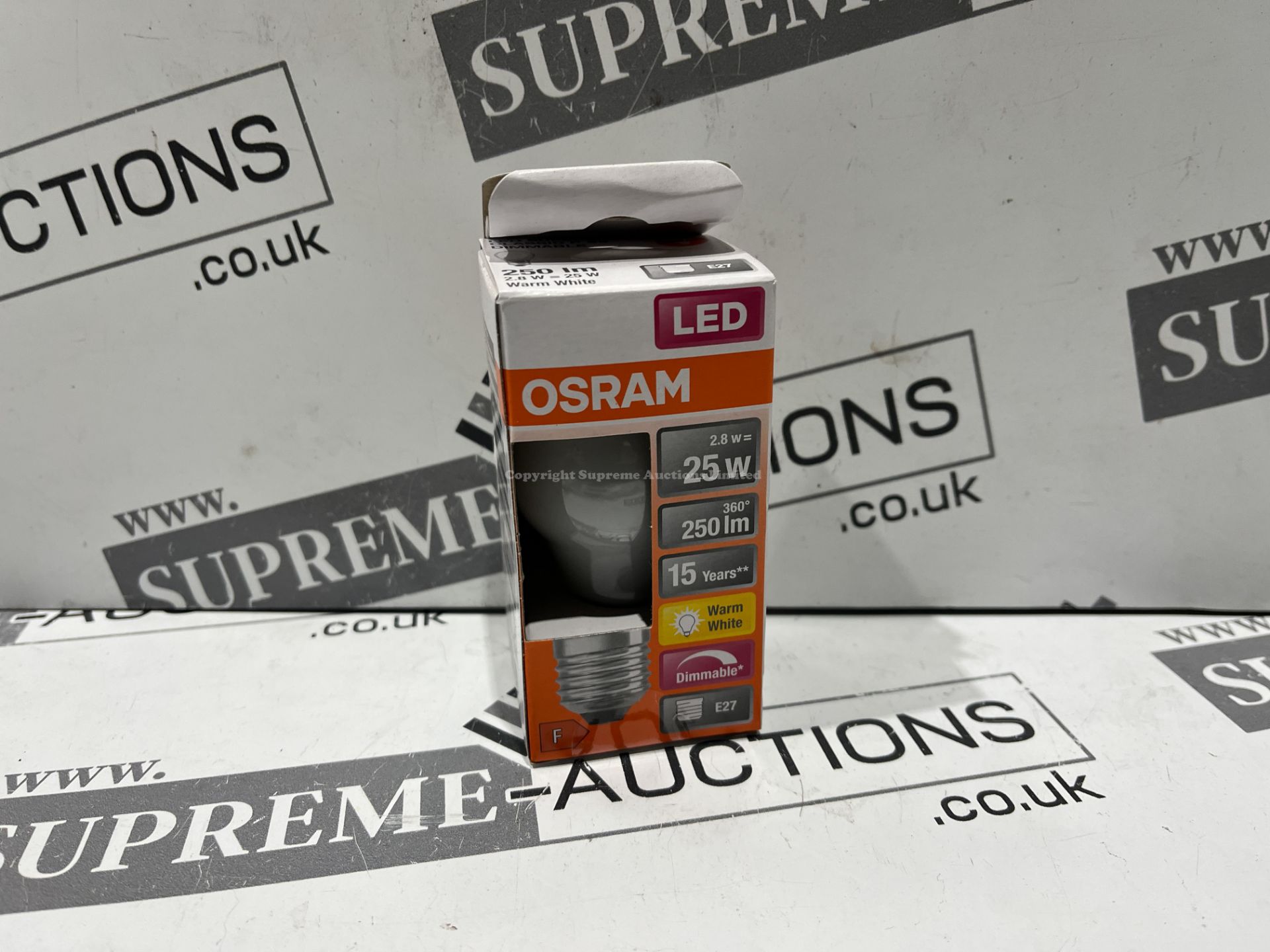 APPROX 240x BRAND NEW OSRAM LIGHTBULBS (SPEC MAY VARY) R9B-13