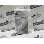 3 X BRAND NEW PACKS OF 25 KLEENGUARD BREATHABLE SPLASH AND PARTICLE PROTECTION COVERALLS SIZE